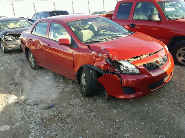 1NXBU40E79Z059967 - 2009 TOYOTA COROLLA BA RED photo 1