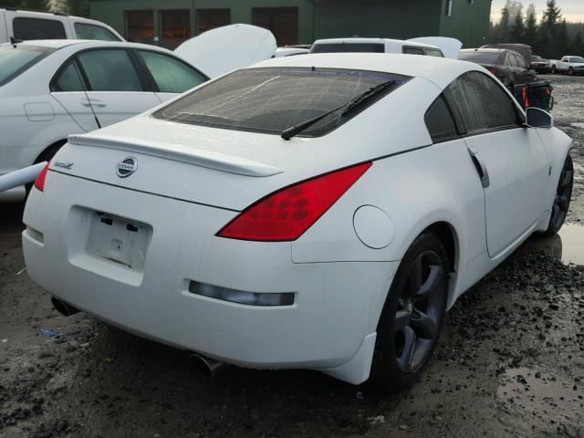 JN1AZ34E26M352471 - 2006 NISSAN 350Z COUPE WHITE photo 4