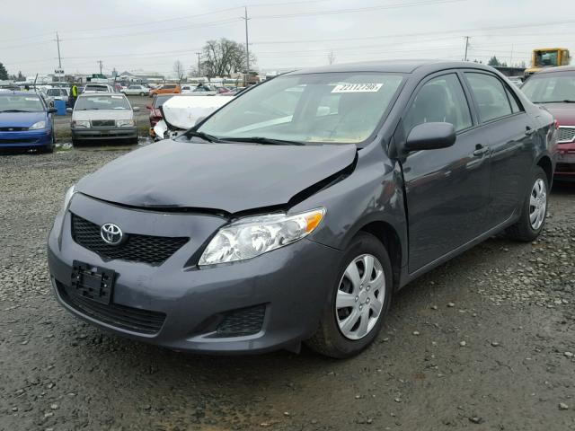 1NXBU40E79Z117074 - 2009 TOYOTA COROLLA BA BLACK photo 2