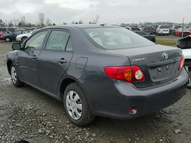 1NXBU40E79Z117074 - 2009 TOYOTA COROLLA BA BLACK photo 3