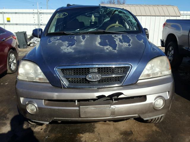 KNDJD733355482450 - 2005 KIA SORENTO EX BLUE photo 10