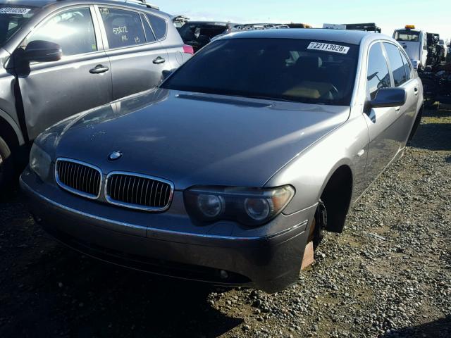 WBAGN63463DR09081 - 2003 BMW 745 LI GRAY photo 2