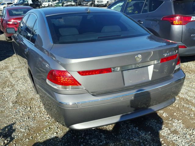 WBAGN63463DR09081 - 2003 BMW 745 LI GRAY photo 3