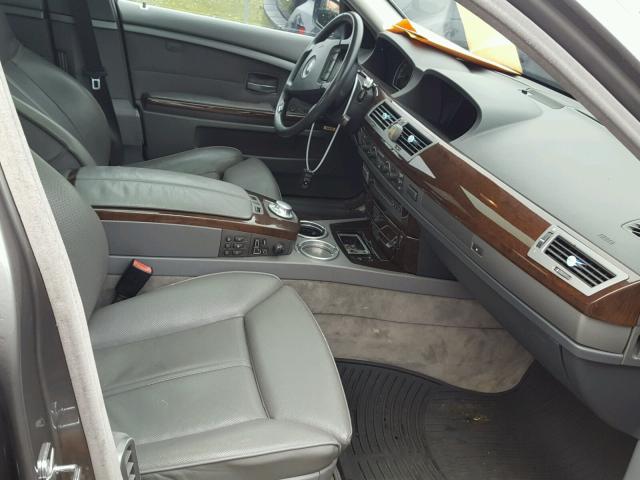 WBAGN63463DR09081 - 2003 BMW 745 LI GRAY photo 5