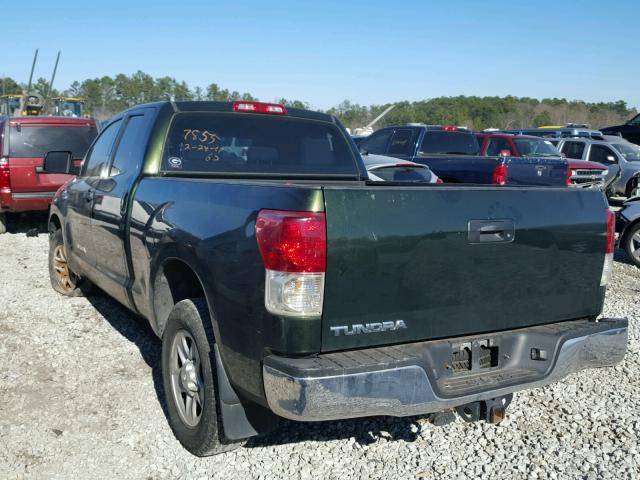 5TFRY5F14AX097855 - 2010 TOYOTA TUNDRA DOU GREEN photo 3