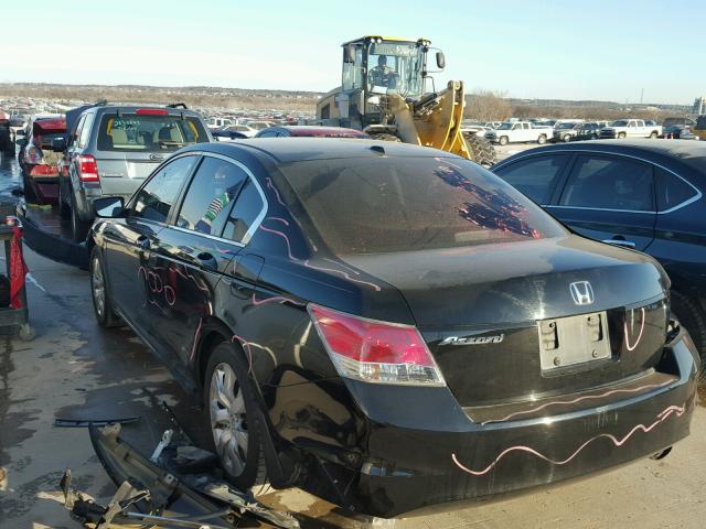 1HGCP26869A023096 - 2009 HONDA ACCORD EXL BLACK photo 3