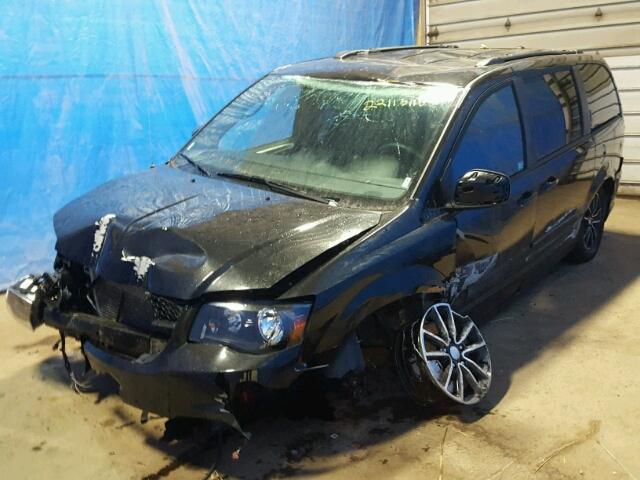 2C4RDGEG5HR859113 - 2017 DODGE GRAND CARA BLACK photo 2