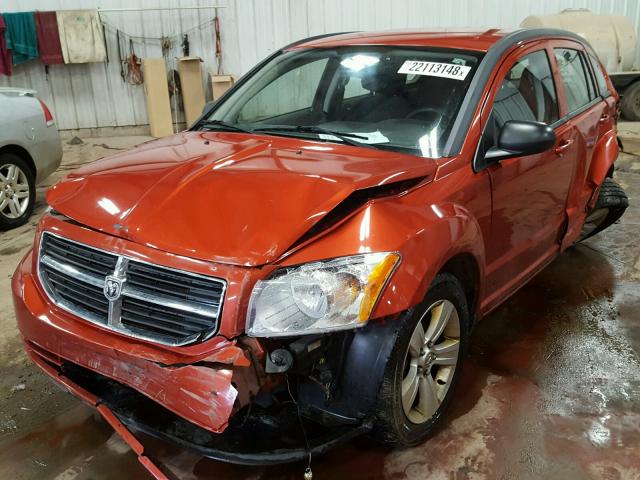 1B3CB3HA0AD580884 - 2010 DODGE CALIBER MA ORANGE photo 2