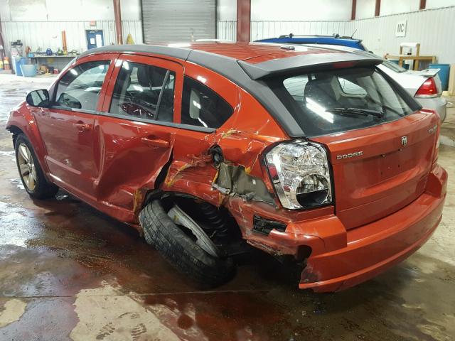 1B3CB3HA0AD580884 - 2010 DODGE CALIBER MA ORANGE photo 3