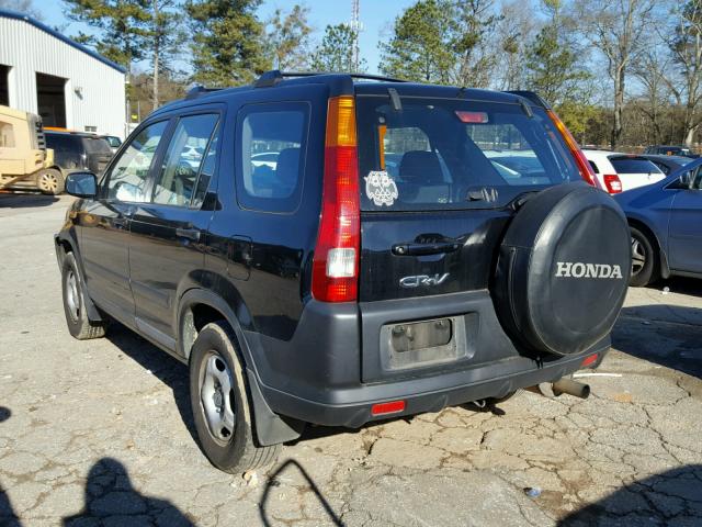 SHSRD68453U105394 - 2003 HONDA CR-V LX BLACK photo 3