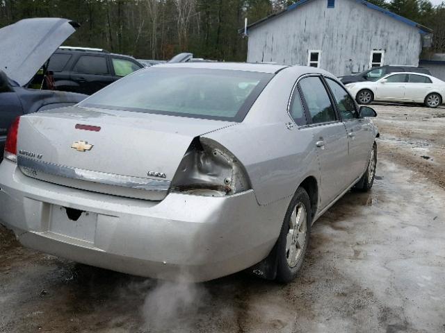 2G1WT55K281272387 - 2008 CHEVROLET IMPALA LT SILVER photo 4