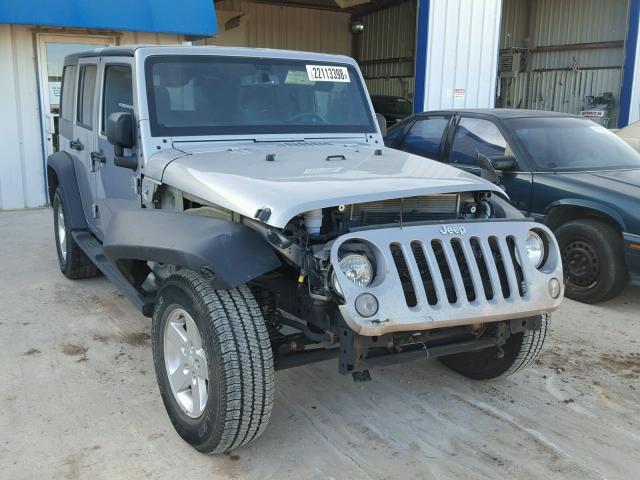 1C4BJWDG1FL520831 - 2015 JEEP WRANGLER U SILVER photo 1