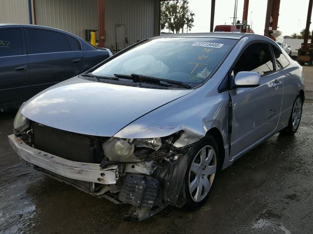 2HGFG12637H528605 - 2007 HONDA CIVIC LX SILVER photo 2