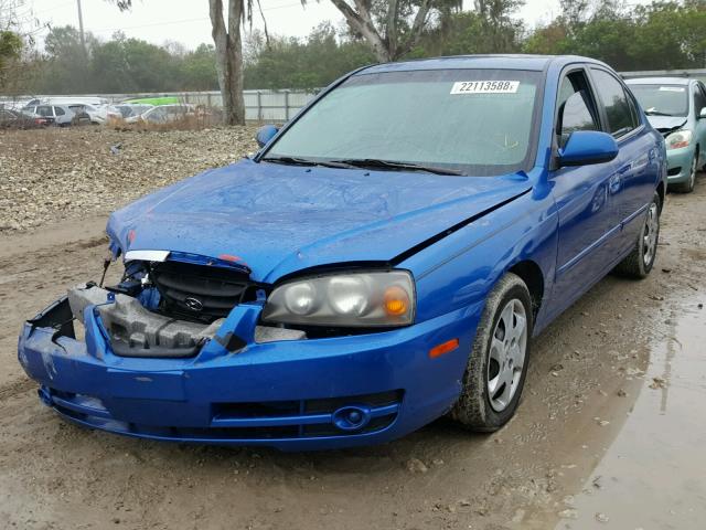 KMHDN46D36U305414 - 2006 HYUNDAI ELANTRA GL BLUE photo 2