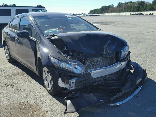 2HGFB2F54EH502789 - 2014 HONDA CIVIC LX BLACK photo 1