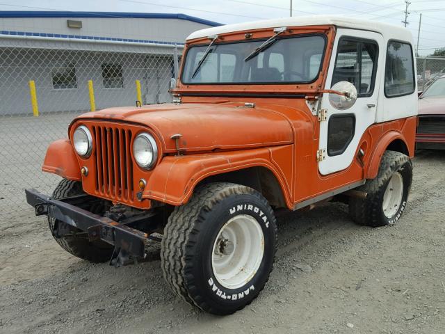 57548150929 - 1963 JEEP WILLYS ORANGE photo 2