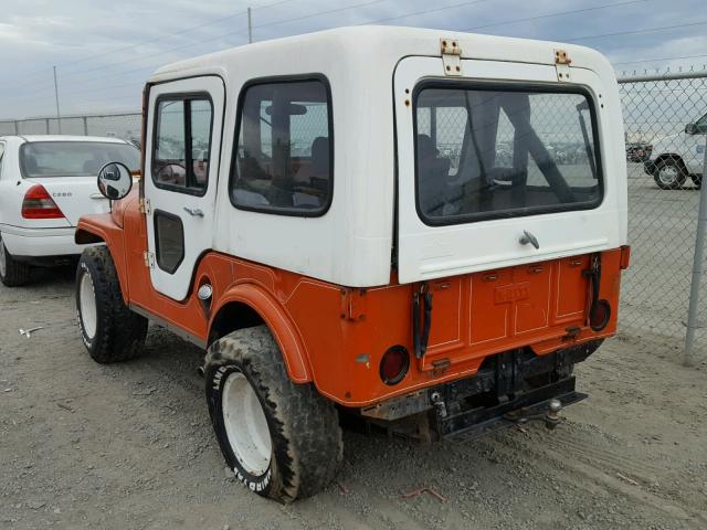 57548150929 - 1963 JEEP WILLYS ORANGE photo 3