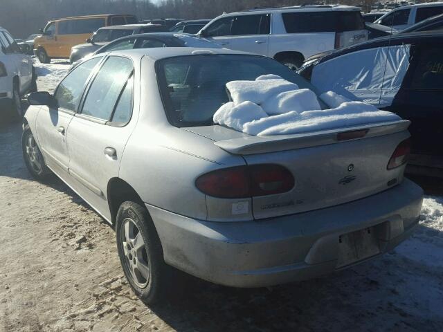 1G1JF52T717262896 - 2001 CHEVROLET CAVALIER L SILVER photo 3