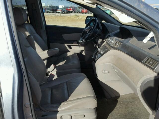 5FNRL5H62BB060743 - 2011 HONDA ODYSSEY EX BLUE photo 5