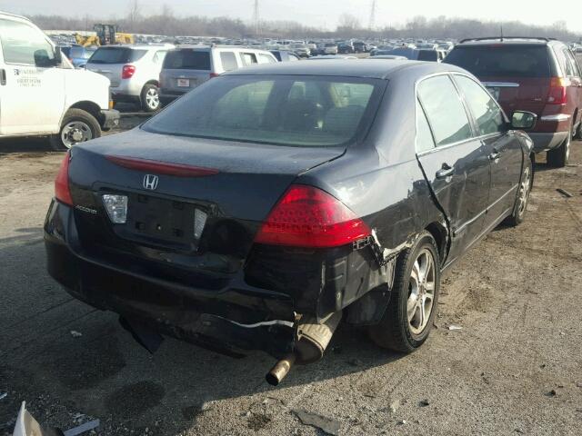 1HGCM56347A172537 - 2007 HONDA ACCORD SE BLACK photo 4