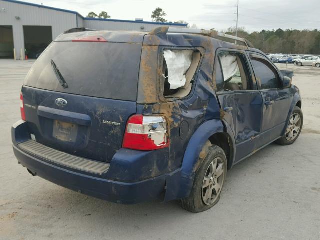 1FMDK03135GA74099 - 2005 FORD FREESTYLE BLUE photo 4