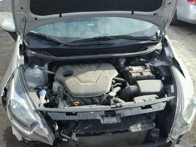 KNADM4A33D6266845 - 2013 KIA RIO LX SILVER photo 7