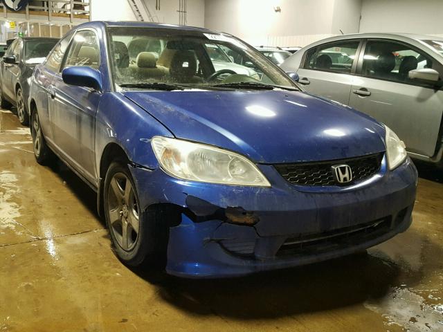 1HGEM22925L026169 - 2005 HONDA CIVIC EX BLUE photo 1