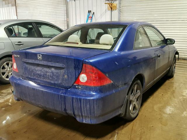 1HGEM22925L026169 - 2005 HONDA CIVIC EX BLUE photo 4