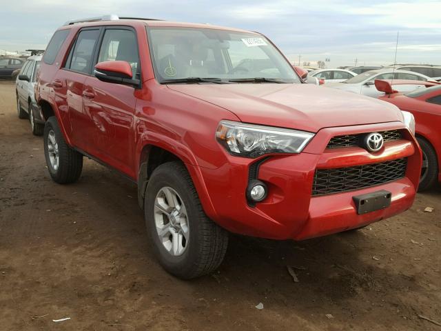 JTEBU5JR3H5437170 - 2017 TOYOTA 4RUNNER SR MAROON photo 1