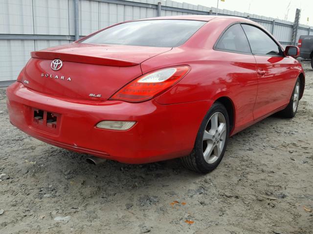 4T1CA30P57U108301 - 2007 TOYOTA CAMRY SOLA RED photo 4