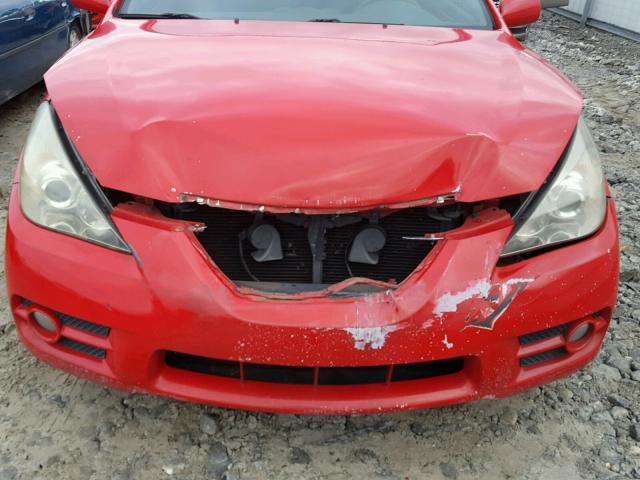 4T1CA30P57U108301 - 2007 TOYOTA CAMRY SOLA RED photo 7