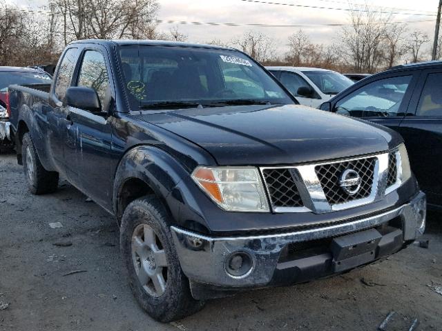 1N6AD06WX7C448577 - 2007 NISSAN FRONTIER K BLACK photo 1