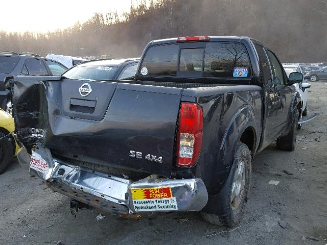 1N6AD06WX7C448577 - 2007 NISSAN FRONTIER K BLACK photo 4