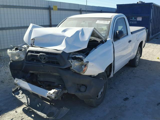 5TFNX4CN2CX011268 - 2012 TOYOTA TACOMA WHITE photo 2