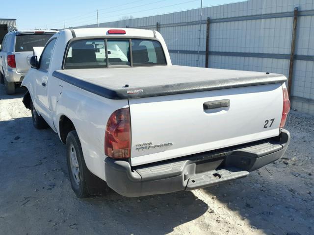 5TFNX4CN2CX011268 - 2012 TOYOTA TACOMA WHITE photo 3