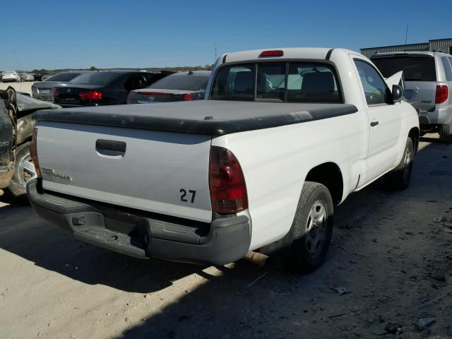 5TFNX4CN2CX011268 - 2012 TOYOTA TACOMA WHITE photo 4