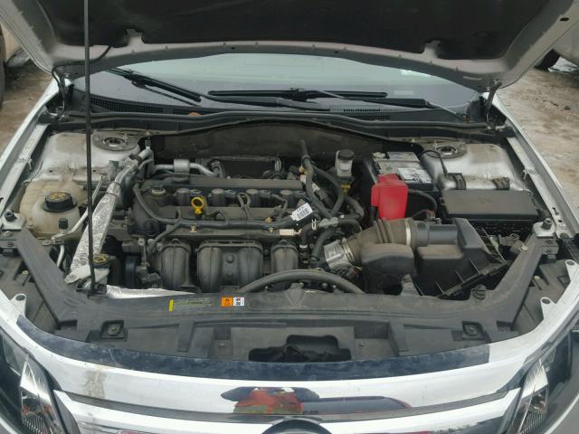 3FAHP0HA1CR114109 - 2012 FORD FUSION SE SILVER photo 7