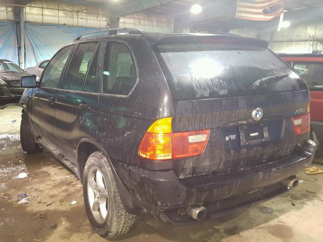 5UXFA53542LP55695 - 2002 BMW X5 3.0I BLACK photo 3