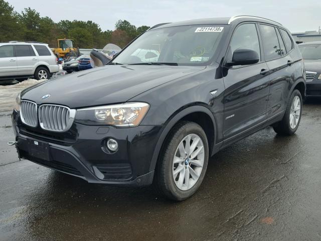 5UXWX9C54G0D90923 - 2016 BMW X3 XDRIVE2 BLACK photo 2