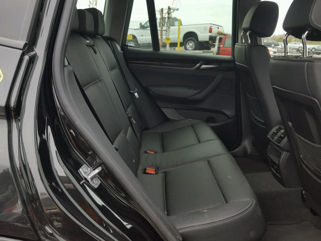 5UXWX9C54G0D90923 - 2016 BMW X3 XDRIVE2 BLACK photo 6