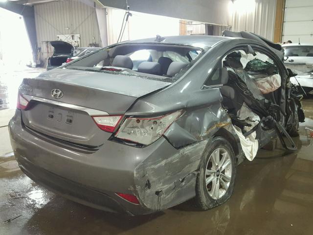 5NPEB4AC1EH897808 - 2014 HYUNDAI SONATA GLS GRAY photo 4