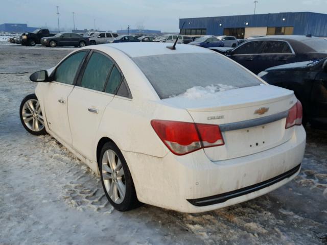 1G1PH5SC8C7127711 - 2012 CHEVROLET CRUZE LTZ WHITE photo 3