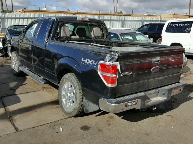 1FTFX1EV3AKE55916 - 2010 FORD F150 SUPER BLACK photo 3