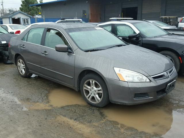 1HGCM56867A145674 - 2007 HONDA ACCORD EX CHARCOAL photo 1