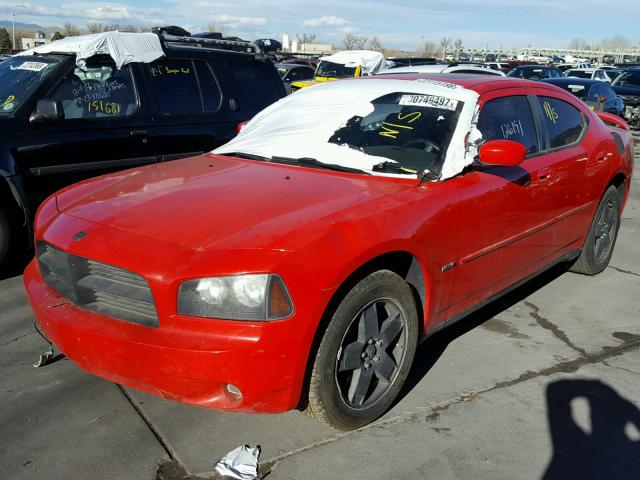 2B3LK53H77H870924 - 2007 DODGE CHARGER R/ RED photo 2