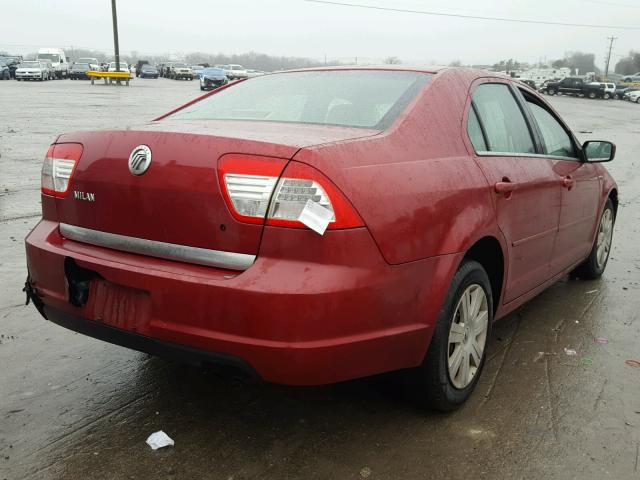 3MEHM07Z96R651646 - 2006 MERCURY MILAN MAROON photo 4