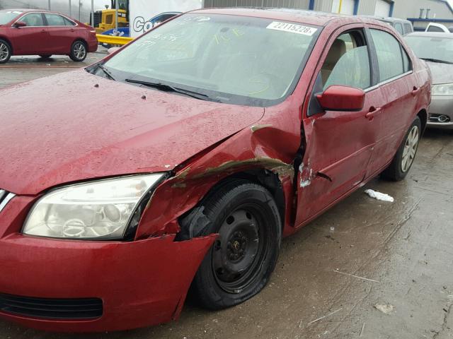 3MEHM07Z96R651646 - 2006 MERCURY MILAN MAROON photo 9