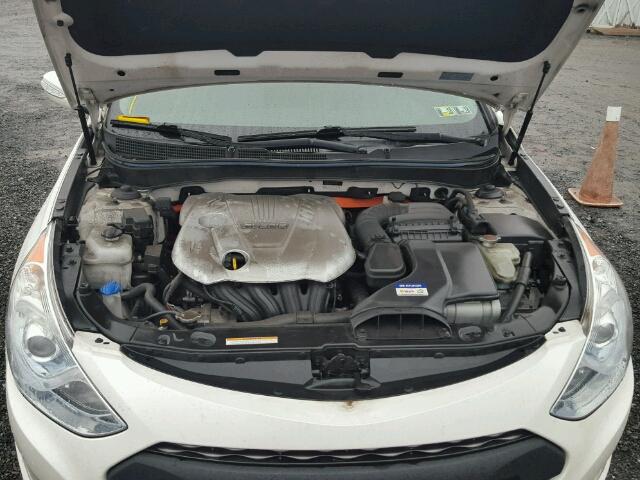 KMHEC4A4XBA006306 - 2011 HYUNDAI SONATA HYB WHITE photo 7