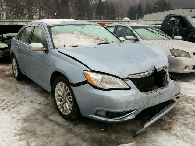 1C3CCBCB0CN144401 - 2012 CHRYSLER 200 LIMITE BLUE photo 1