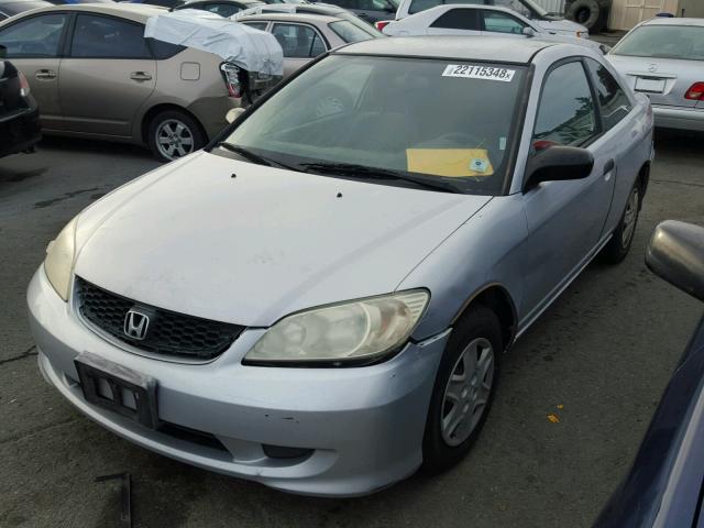 1HGEM22344L029326 - 2004 HONDA CIVIC DX V SILVER photo 2